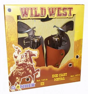 Image de Set de jeu Cowboy 5 pièces 2 revolvers