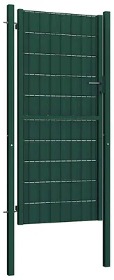 Produktbild von vidaXL Gartentor aus PVC und Stahl 100 x 124 cm Grün