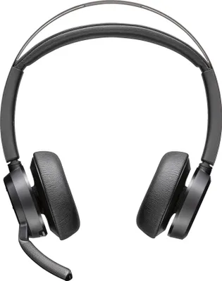 Image de Casque HP Poly Voyager Focus 2 USB-C + adaptateur USB-C/A, sans fil, bureau / centre d'appels, 175 g, casque avec microphone, noir