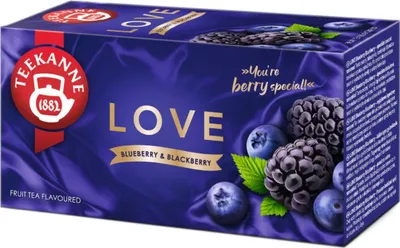 Obrázok produktu pre Teekanne World of Fruits Love Herbata čučoriedky a černice, 20 saszetek