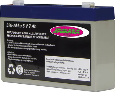 Produktbild von Akku Rideon 6V 7Ah Blei