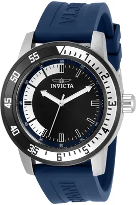 Zdjęcie produktu dla Invicta Specialty 34013 Zegarek Męski - Mechanizm Kwarcowy - Stal Nierdzewna z Czarną Tarcza - 45 mm