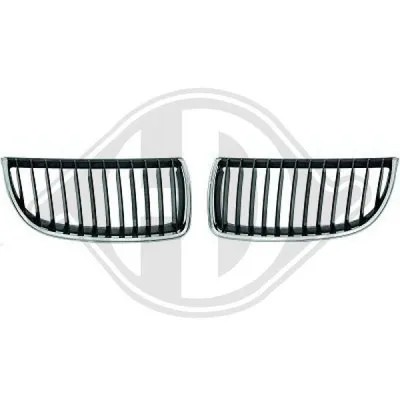 Produktbild von DIEDERICHS 1216041 Kühlergrill Frontgrill für BMW 3 Touring (E91) Links Chrom/Schwarz