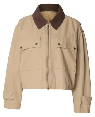 Immagine prodotto di Urban Classics - Giacca da lavoro da donna in cotone, color beige - 4XL