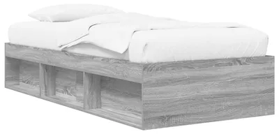 Immagine prodotto di Struttura letto con contenitore, grigio Sonoma, 80 x 200 cm, materiale derivato dal legno