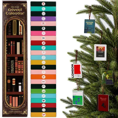 Obrázek produktu pro Adventní kalendář Mini Klasická sada knih - 24 kusů. Sada malých knih s tvrdými obálkami, série "Tiny World"