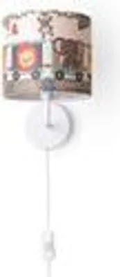 Produktbild von Tischlampe Kinderzimmer Nachtisch Lampe Stoffschirm Wandleuchte RundTiere