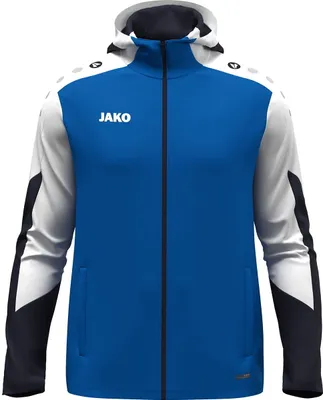Productafbeelding van Jako Dynamic Jas Met Kap Dames - Royal / Wit / Marine  | Maat: S