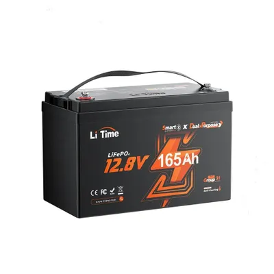 Produktbild von 12V 165Ah Dual-Purpose LiFePO4-Batterie Bluetooth IP67 mit 1200 CCA und Selbstheizung für Boot