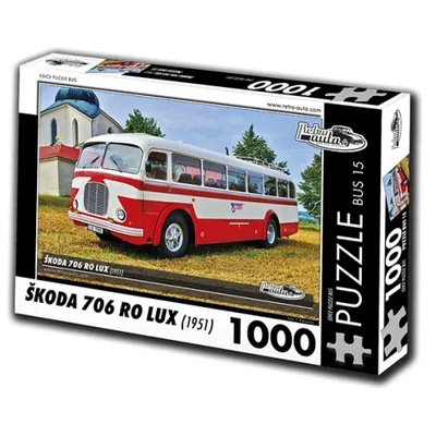 Obrázok produktu pre RETRO-AUTA Puzzle BUS č. 15 Škoda 706 RO LUX (1951) 1000 dielikov