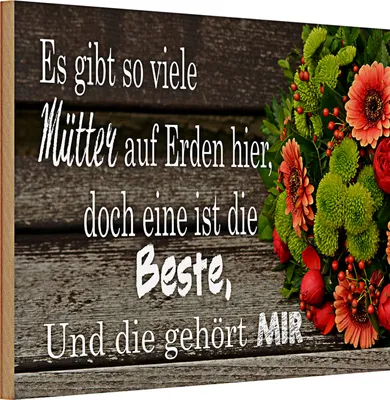 Produktbild von Holzschild Spruch 30x20cm es gibt viele Mütter doch eine beste