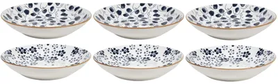 Obrázek produktu pro Cookinglife Hluboké talíře / talíře na těstoviny Fleuris, průměr 20 cm – 6 kusů