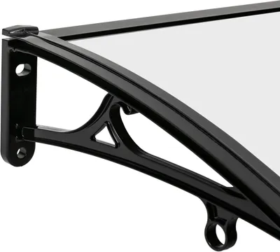 Produktbild von Balkonüberdachung für Terrasse 120x60cm Pultvordach als Regenschutz für Haustüren und Fenster