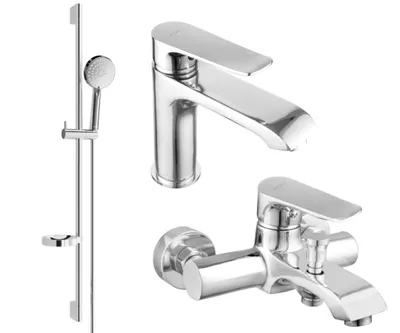 Zdjęcie produktu dla Mexen Pecos DS75 zestaw wannowy, chrom - 72703DS75-00