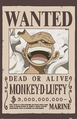 Image de One Piece - Wanted Luffy - 61x91,5cm - Affiche Poster