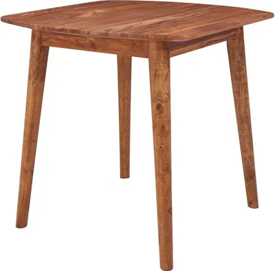 Produktbild von Esszimmertisch WL5.571 Sheesham 80x78x80 cm Massivholz Tisch, Designer Küchentisch Holz, Massivher Holztisch Rustikal, Speisetisch Massives Echt-Holz Modern