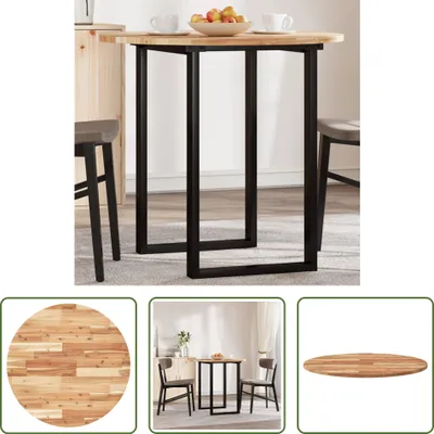 Obrázek produktu pro The Living Store Kulatá deska stolu Ø80x2 cm z masivního dřeva akácie