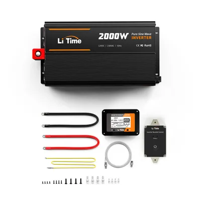 Produktbild von LiTime 2000W Reiner Sinsuswellen Wechselrichter 12V zu 230V Konverter