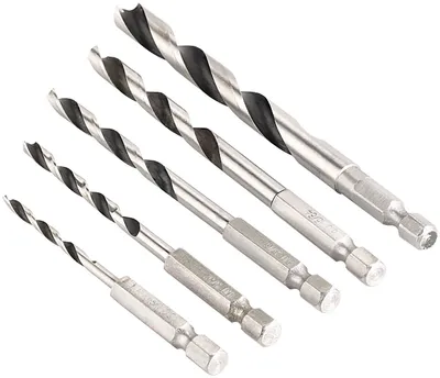 Holzbohrer-Set 5-teilig, 3-8 mm, für Akkuschrauber