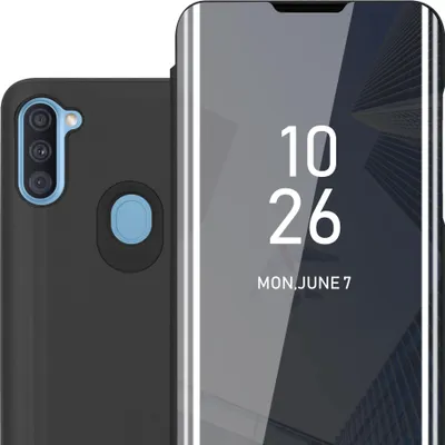 Obrázek produktu pro Cadorabo Pouzdro na mobilní telefon pro Samsung Galaxy A11 / M11 v černém krytu Zadní kryt Ochranné pouzdro typu kniha Pouzdro typu kniha