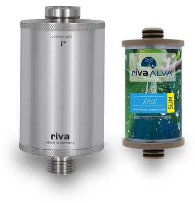 Produktbild von rivaALVA Kalk SLIM Duschfilter | Kalkschutz