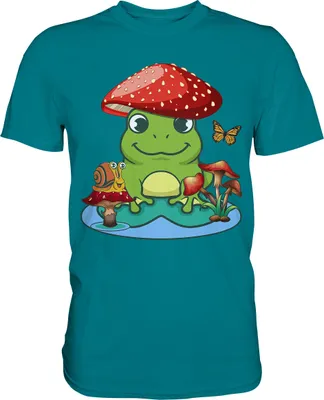 Produktbild von Frosch Schnecke Schmetterling T-Shirt – Diva Blue / S