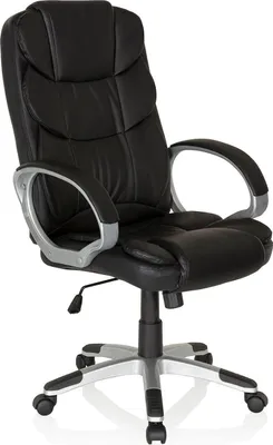 Immagine prodotto di MyBuero Home Office Sedia direzionale RELAX BY155 in Pelle finta Sedia per computer regolabile in altezza, sedia da ufficio con braccioli