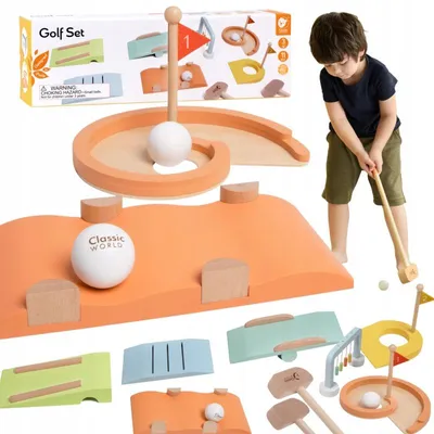 Produktbild von Classic World Holz-Golfset mit Hindernissen für Kinder