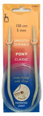 Produktbild von Pony Rundstricknadeln 5 mm 150 cm