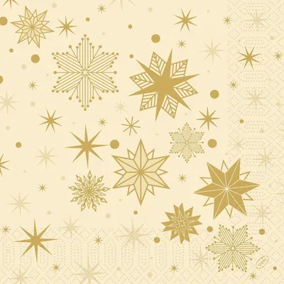 Produktbild von 1000x DUNI Tissue-Serviette 40 x 40 cm Stargazing Cream 3-lagig