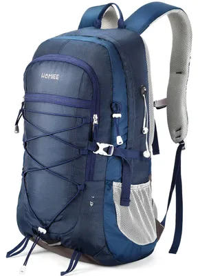 Produktbild von HOMIEE Wanderrucksack Herren Damen 45L Wasserdichter Rucksack Leichter Trekkingrucksack Groß Reiserucksack Sportrucksack mit Reflexstreifen für Campingplätze Radfahren Bergsteigen Reisen