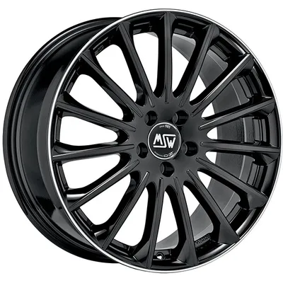 Produktbild von Alufelge Msw Msw 30 7,5X18 5X112 Et 40 Gloss Black+Diamond Lip