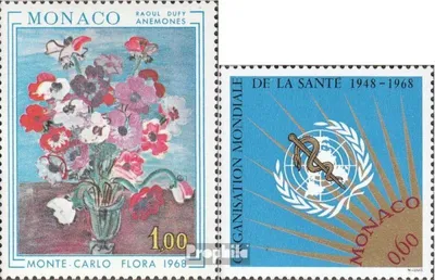 Produktbild von Briefmarken Monaco 1968 Mi 890,913 (kompl.Ausg.) postfrisch Blumenschau