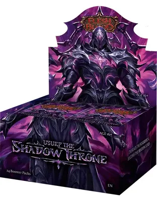 Zdjęcie produktu dla Kolekcjonerska gra karciana Flesh and Blood TCG: Usurp the Shadow Throne - Booster Box (24 boosterów)