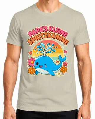 Imagen del producto de Camiseta para hombre con diseño que dice "Papá, mi pequeño chorrito", estilo "baby", con un toque sarcástico y un diseño adorable. Talla XXL