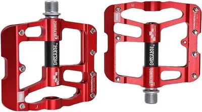 Produktbild von Famanu Pedalen Aluminiumlegierung ultraleicht - rot schwarz