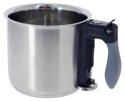 Bain-Marie-Kochplatte Edelstahl Ø 16 cm, 0,5 l