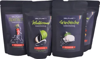 Produktbild von 6 x 100g Grill BBQ Gewürze Gewürzmischungen Rub