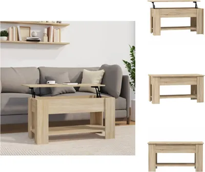 Produktbild von vidaXL Couchtisch Sonoma-Eiche 101x49x52 cm Holzwerkstoff -  Couchtische