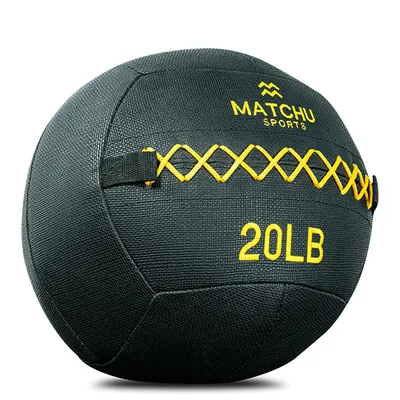 Produktbild von Matchu Sports Wall Ball 9 kg - schwarz / gelb - 36 cm