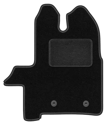 Image de Tapis conducteur en moquette pour Ford Transit 2019- (utilitaire) – 1 pièce, noir, sur mesure – Wielganizator LUX