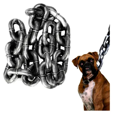 Produktbild von Hundeleine für große und mittelgroße Hunde, Kettenleine, PVC, stoßdämpfend, 2M/6,56 Ft