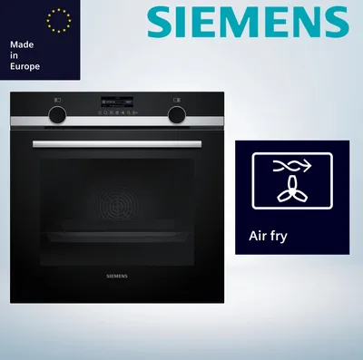 Produktbild von Siemens HB579GBR3 Einbau-Backofen 60 x 60 cm, Air Fry, activeClean Pyrolyse Selbstreinung