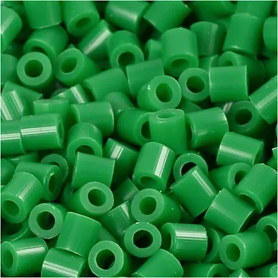 Produktbild von Fotoperlen, Größe 5x5 mm, Lochgröße 2,5 mm, Grün (16), 1100Stck.