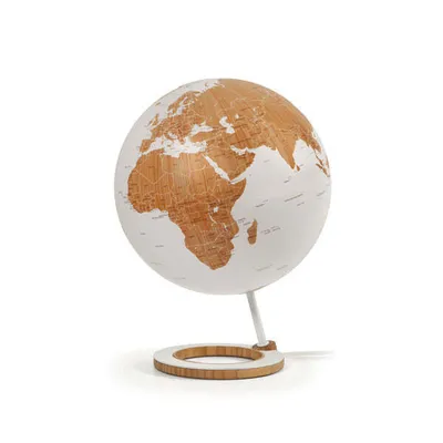 Produktbild von Atmosphere Leuchtglobus Bamboo 25 cm im Bambus-Design und Fuß aus Bambusholz