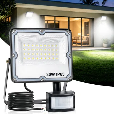 Produktbild von Giliwosy LED Außenstrahler mit Bewegungsmelder, IP65 Wasserdicht 6500K