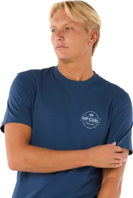 Image de Rip Curl Staple t-shirt manches courtes bleu S Homme bleu S