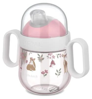 Imagen del producto de Mepal Mio, vaso para beber sin derrames para bebés, modelo "mio", 200 ml, diseño "jardín de hadas", dimensiones: 131 x 72 x 123, código de producto: 108017065406