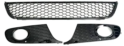 Für VW Golf 6 VI ab 2009- Stoßstange Gitter Waben Set Links Rechts Mitte in der Farbe von Goingfast