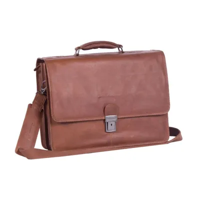 Zdjęcie produktu dla Torba na laptopa Shay Briefcase marki Chesterfield w kolorze koniakowego brązu